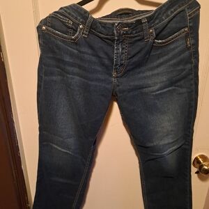 Silver Jeans Dark Blue Straight Leg Women's Jeans